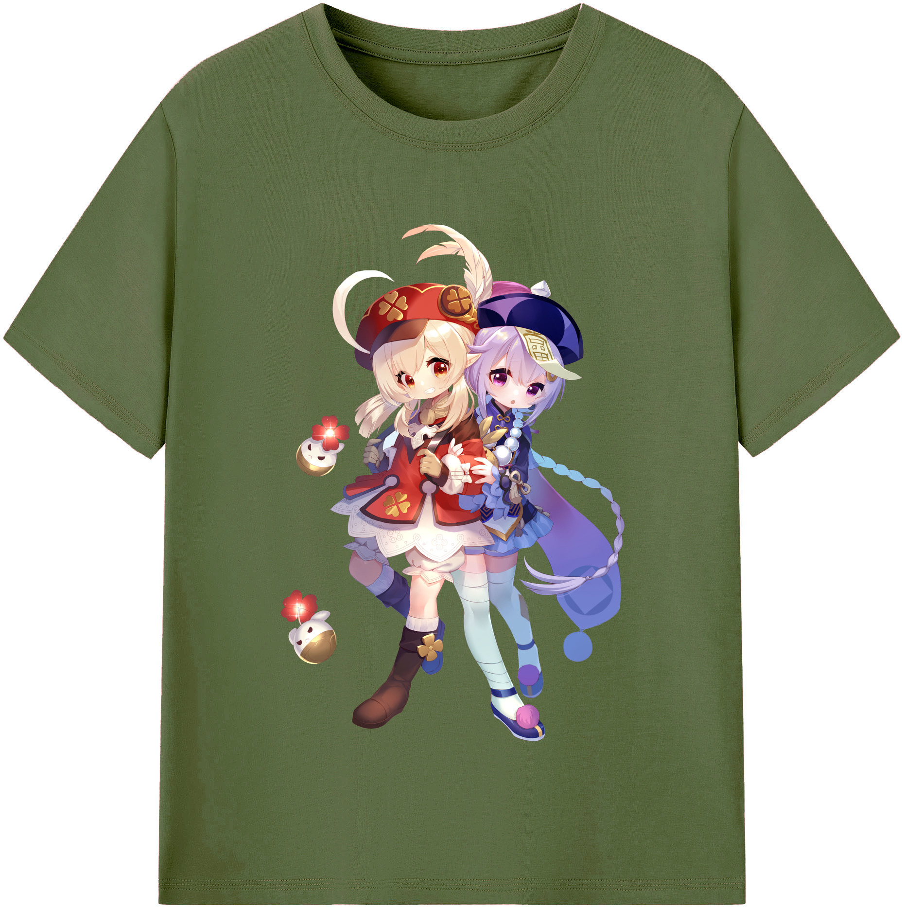 げんし神 七七 なな  genshin Nana 綿100％半袖Tシャツ（フロントプリント）